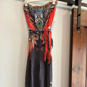 Flying Tomato boho wide leg pants romper